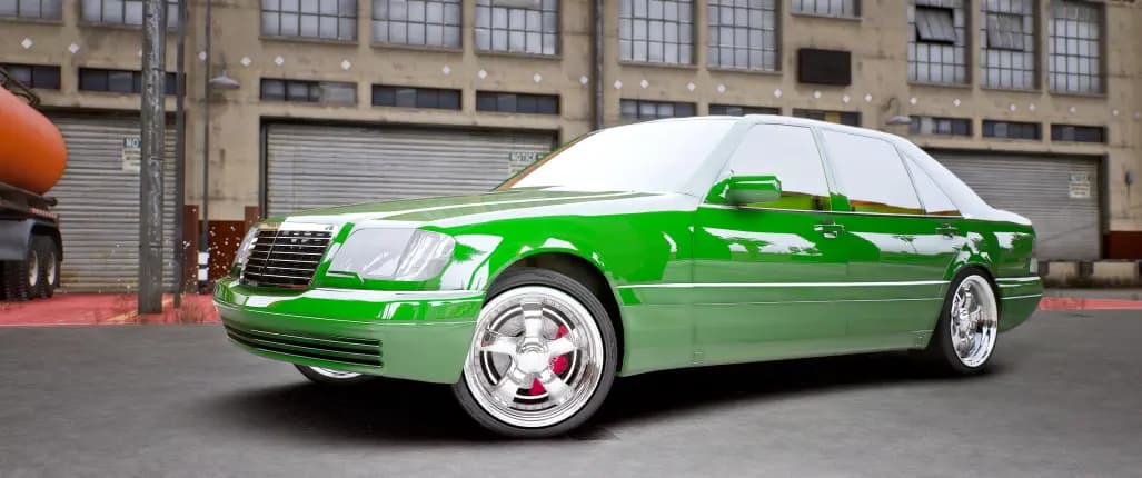 MERCEDES ES600 BNZO ON SPREEWHEELS